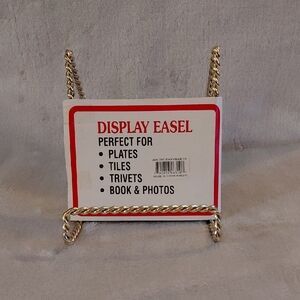 NOS Vintage Twisted Gold Display Easel
